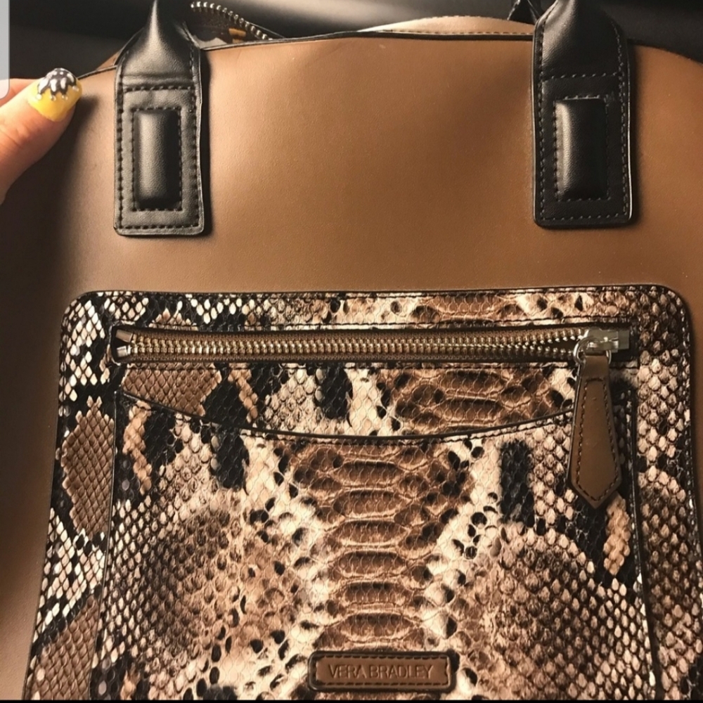 Fall Vera Bradley Purse. Beutiful  carnel color - Picture 3 of 4